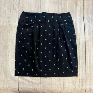 GAP Women’s Navy Blue White Polka Dot Pencil Skirt w/Pockets Size 6